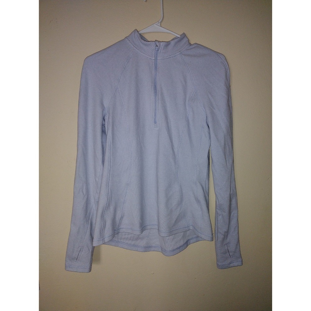 Avalanche Outdoor Supply Co Light Blue Quarter Zip Pullover Thumbhole Small